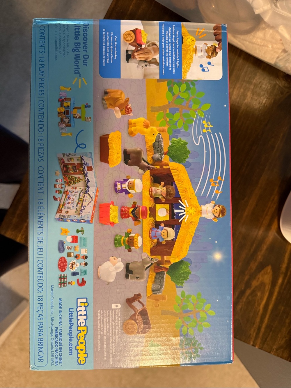 Little People Nativity Playset - Yellow Stable and Colorful Figures